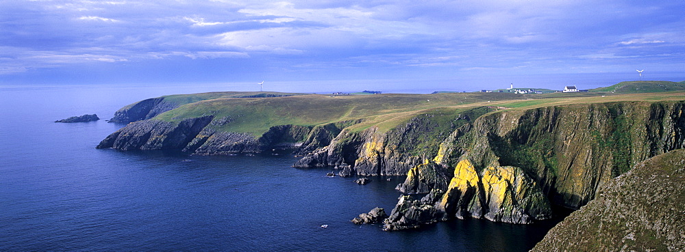 Southeast cliffs of Fair Isle, Shetland Islands, Scotland, United Kingdom, Europe