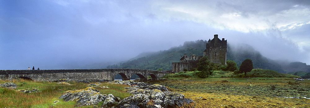 Eilean Donan Castle, Dornie, Lochalsh, Highland region, Scotland, United Kingdom, Europe