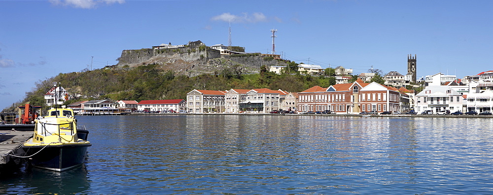 View of St. George's across water, Grenada, Windward Islands, West Indies, Caribbean, Central America