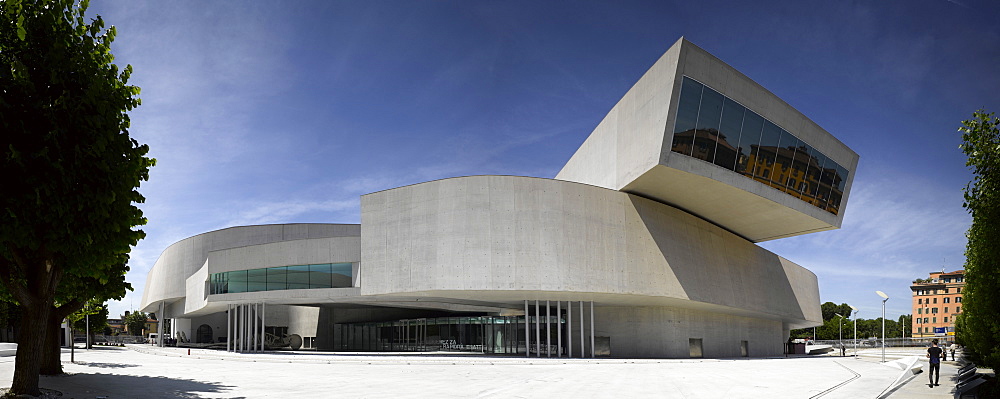 The MAXXI, National Museum of 21st Century Arts, architect Zaha Hadid, Rome, Lazio, Italy, Europe