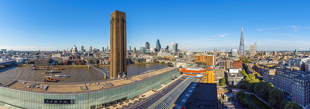 City of London from Tate Modern, London, England, United Kingdom, Europe