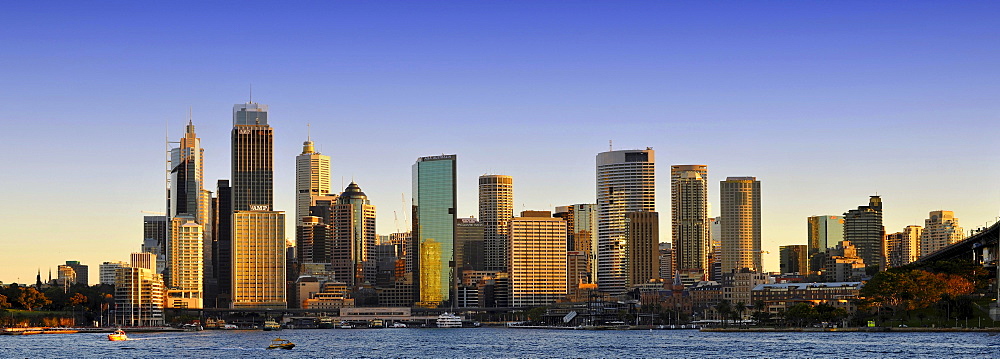 Panorama, Sydney Cove, Circular Quay, harbour, skyline, Central Business District, Sydney, New South Wales, Australia