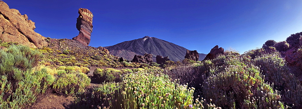 Roques de Garcia, Mount Teide, or Pico del Teide, Tenerife, Canary Islands, Spain, Europe