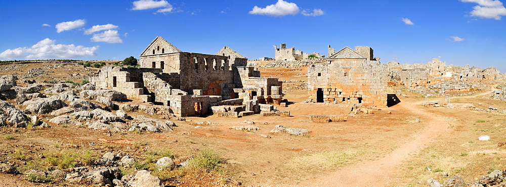 Byzantine ruin at the archeological site of Serjilla, Dead Cities, Syria, Middle East, West Asia