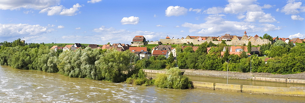 Old town of Lauffen am Neckar, Neckar river, Baden-Wuerttemberg, Germany, Europe