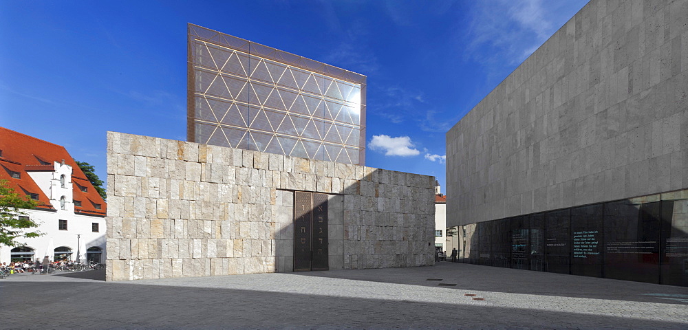 Jewish Centre on Jakobsplatz square with Ohel Jakob Synagogue, Munich, Upper Bavaria, Bavaria, Germany, Europe