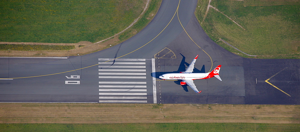 Aerial photo, airport Paderborn Lippstadt, Bueren, North Rhine-Westphalia, Germany, Europe