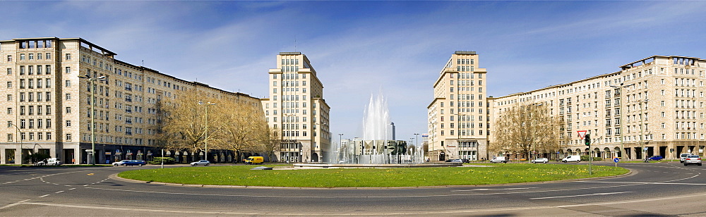 Karl Marx Allee, Strausberger Platz square, Berlin, Germany, Europe