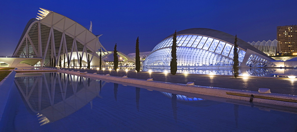 La Ciudad de las Artes y las Ciencias, City of Arts and Sciences, Valencia, Comunidad Valencia, Spain, Europe