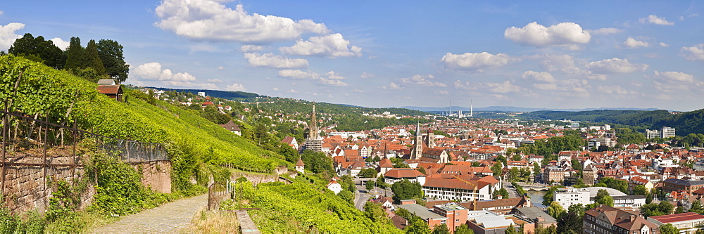 City view in the summer, Esslingen am Neckar, Baden-Wuerttemberg, Germany, Europe