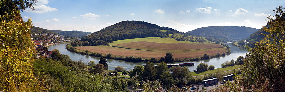 Vierburgeneck, Neckarsteinach, Neckar, Baden-Wuerttemberg, Germany, Europe