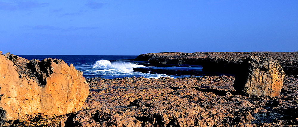 Rocky shoreline, Carnarvon Blowholes, Point Quobba, Northwest Australia