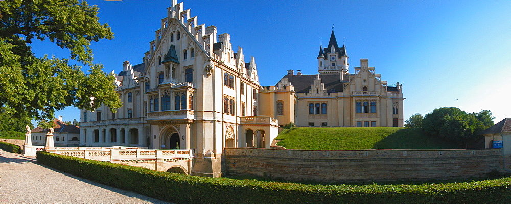 Castle Grafenegg in Lower Austria in the wine quarter