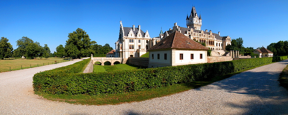 Castle Grafenegg in Lower Austria in the wine quarter