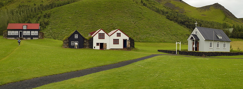 Open air museum in Skogar Iceland