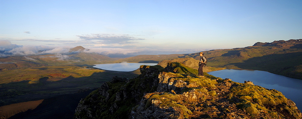 The summit of the mountain Horn at sunset SnÃƒÅ fellsnes peninsula Iceland