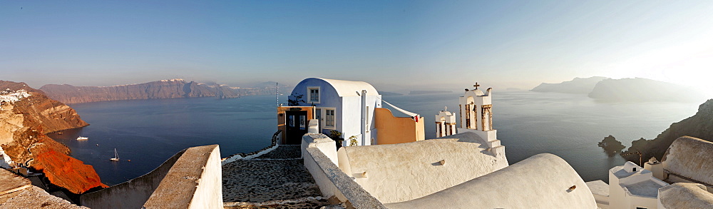 The village of Oia with his typical cycladic architecture, Oia, Santorini, Greece