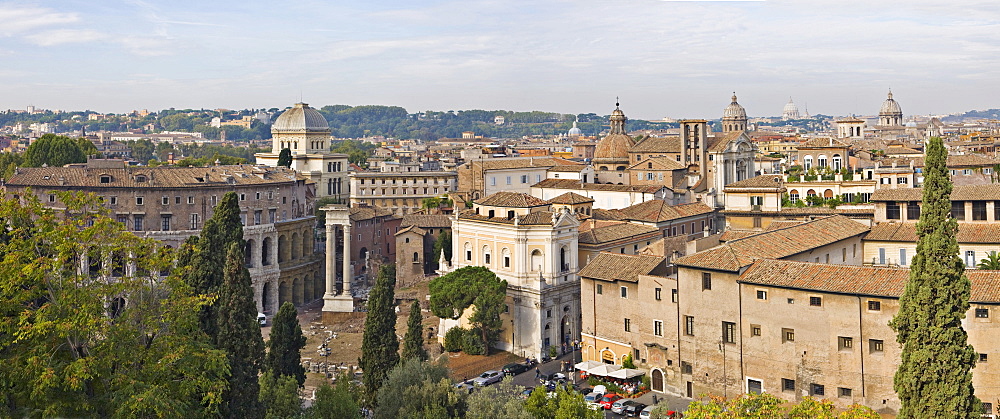 Theatre of Marcellus seen from Capitoline Hill, Rome, Italy, Europe