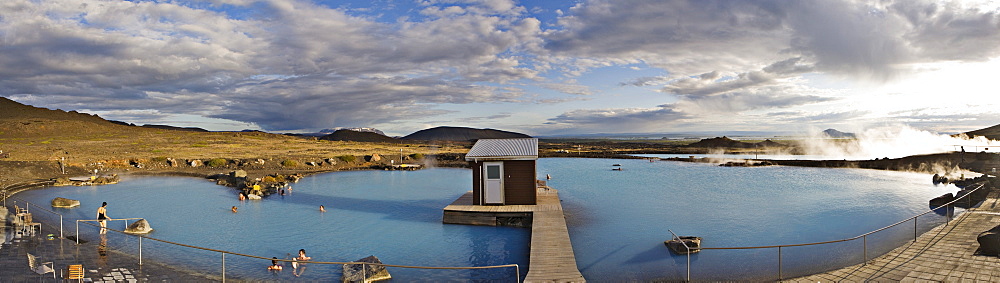 Myvatn Pool (Jarï£¿boeï£¿in viï£¿ MËvatn), Myvatn, northern Iceland, Iceland, Atlantic Ocean