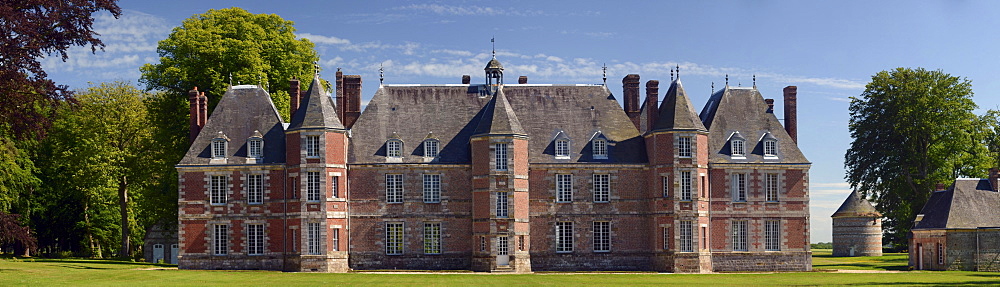 ChâˆšÂ¢teau de Janville palace, Haute-Normandie, France, Europe