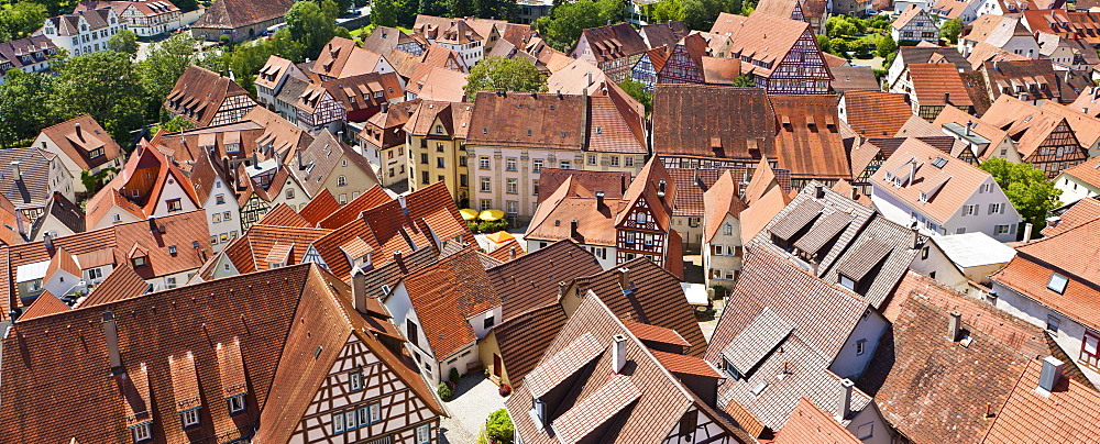 Franconian half-timbered buildings, historic town centre of Bad Wimpfen, Neckartal, Baden-Wuerttemberg, Germany, Europe, PublicGround