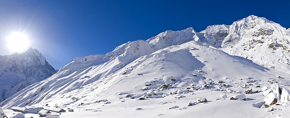 Annapurna Base Camp, Annapurna Himal, Nepal, Himalayas, Asia