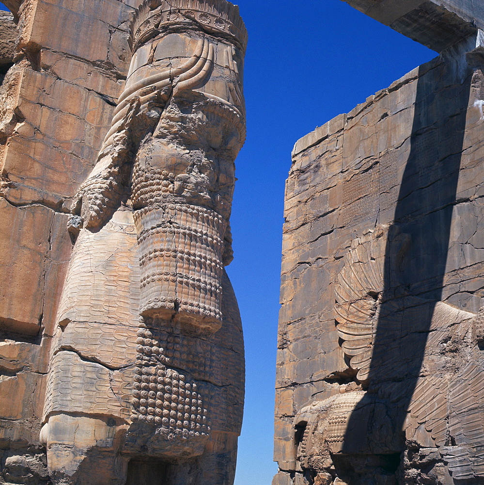 Porch of Xerxes, Persepolis, UNESCO World Heritage Site, Iran, Middle East