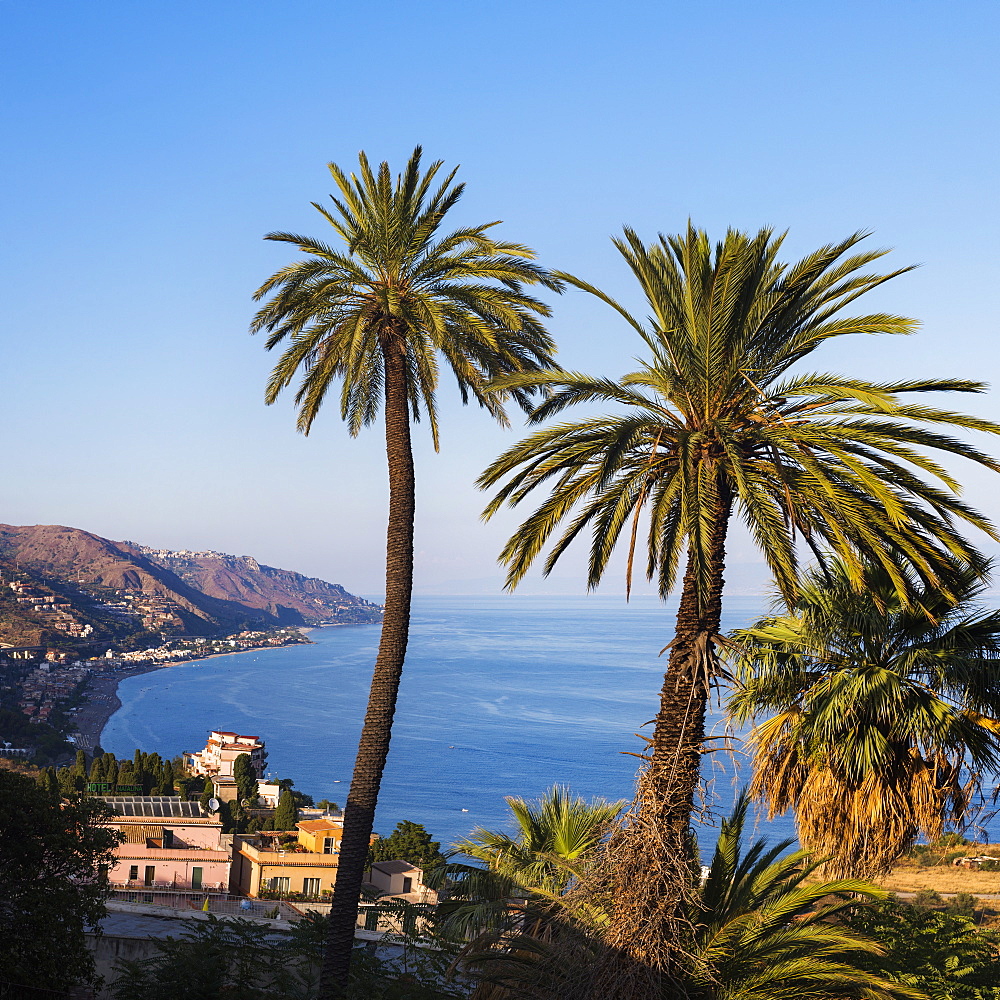 Letojanni Beach, Mazzeo Beach and the Ionian Sea, Taormina, East Coast of Sicily, Italy, Mediterranean, Europe