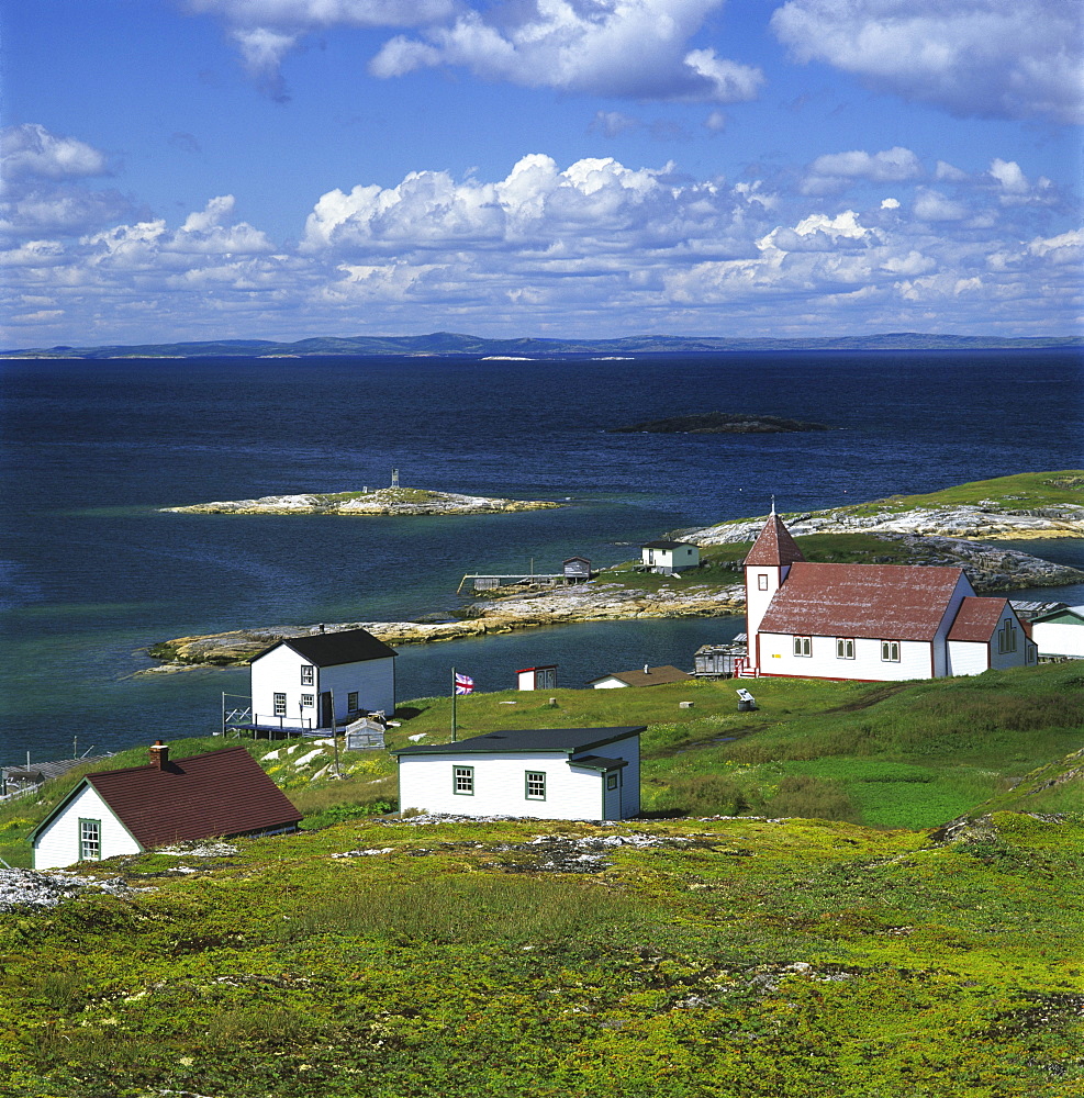 Church and Houses, Battle Harbour Island, Newfoundland and Labrador