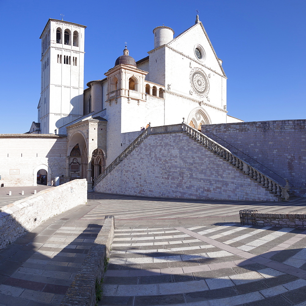 Basilica of San Francesco, UNESCO World Heritage Site, Assisi, Perugia District, Umbria, Italy, Europe