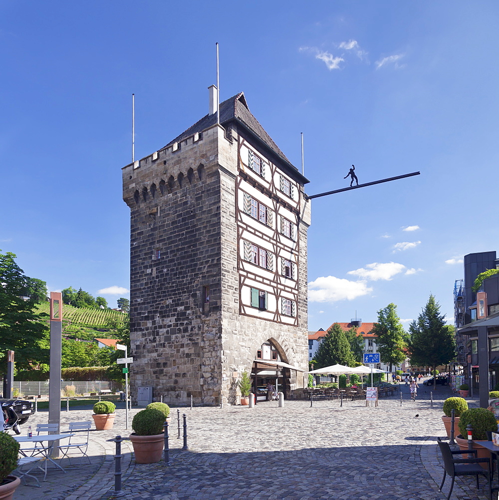 Schelztorturm tower, Esslingen, Baden-Wurttemberg, Germany, Europe