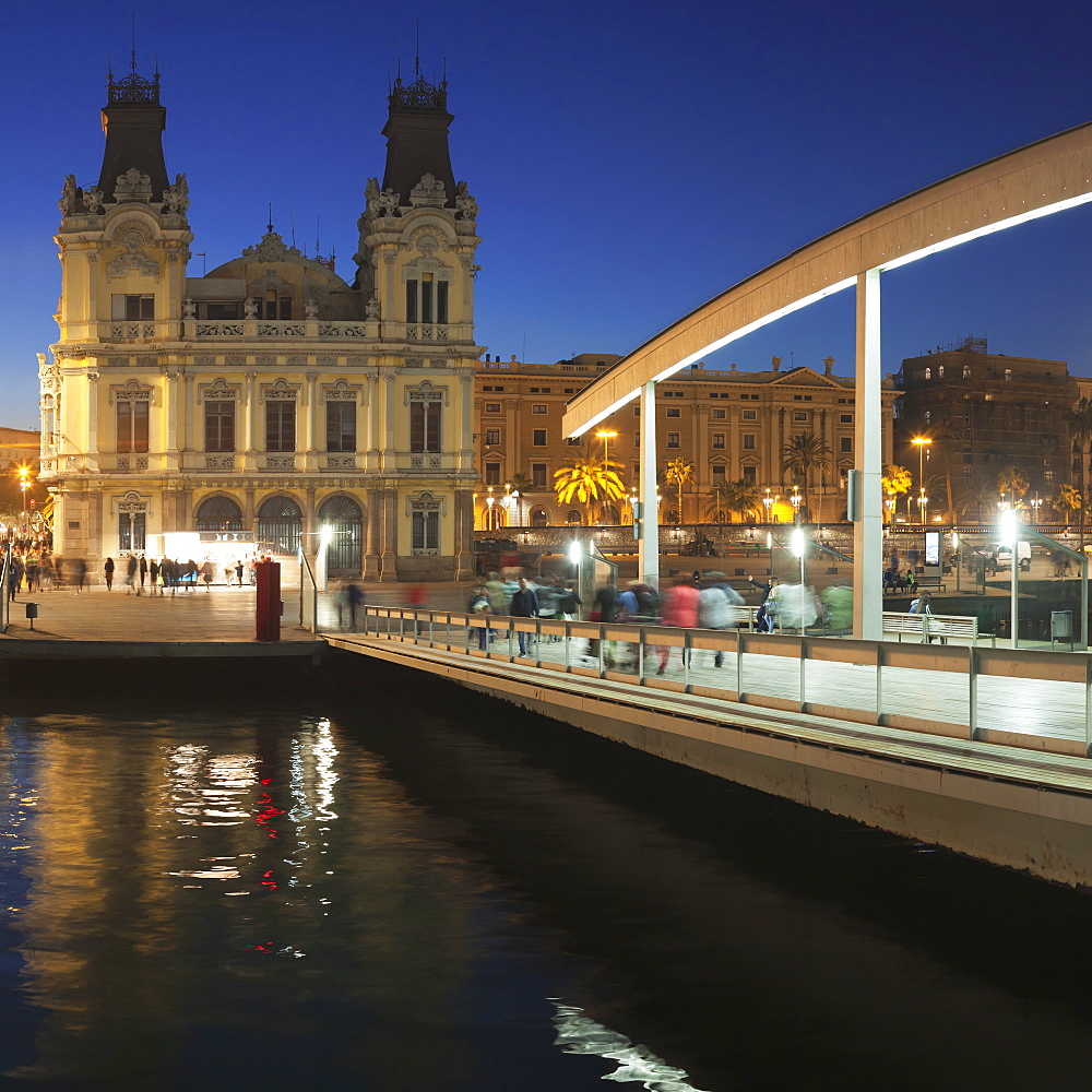 Rambla del Mar at Port Vell, Barcelona, Catalonia, Spain, Europe