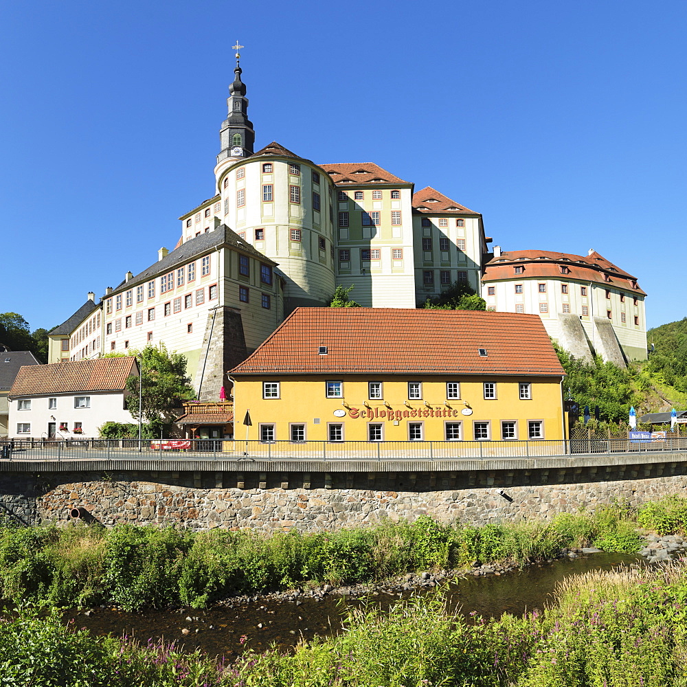 Weesenstein Castle, Mueglitztal Valley, Saxony, Germany, Europe