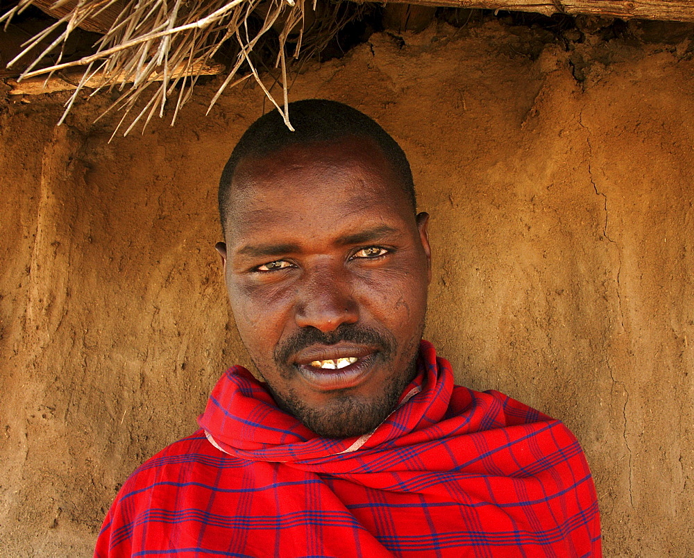 Masai man, tanzania. Arusha, moita village