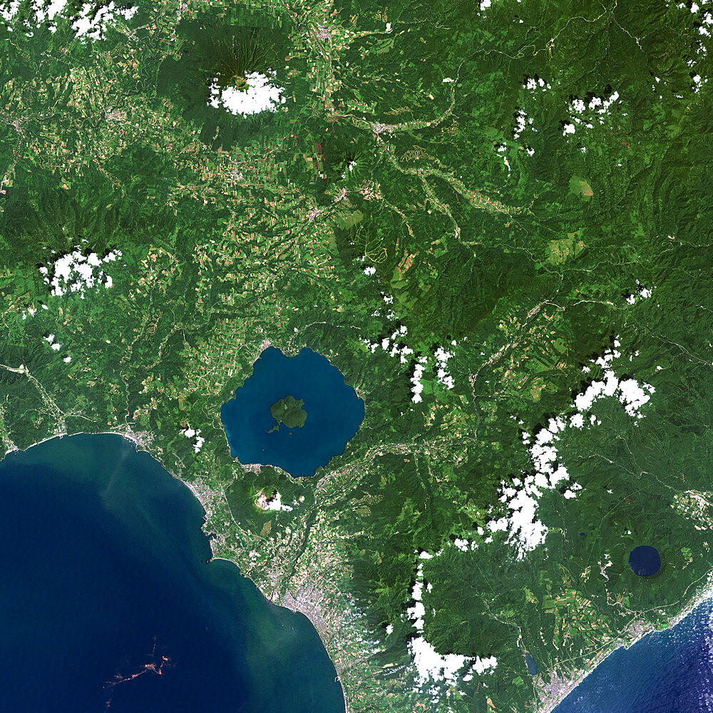 Usu Volcano, Japan, True Colour Satellite Image