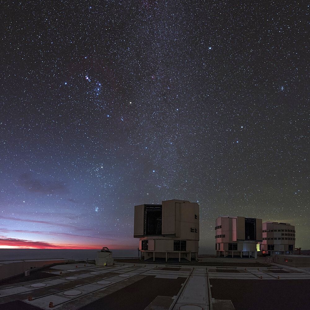 Night Sky Above the Very large Telescope