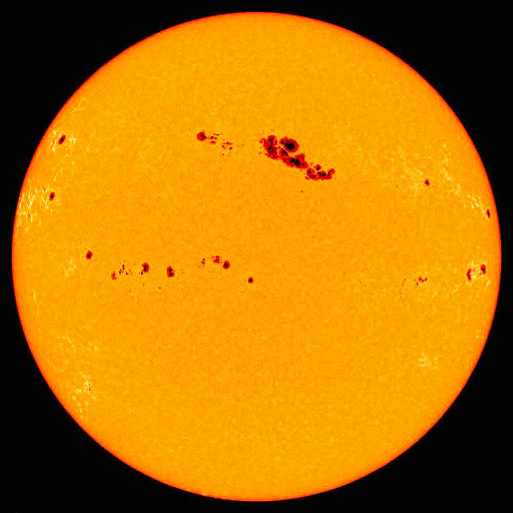 Sunspots, SOHO Image