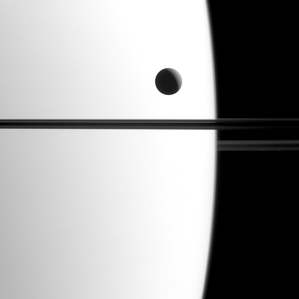 Transit of Saturn's Moon, Dione