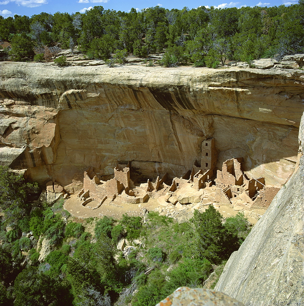 Square tower house, Mesa Verde, UNESCO World Heritage Site, Colorado, United States of America, North America