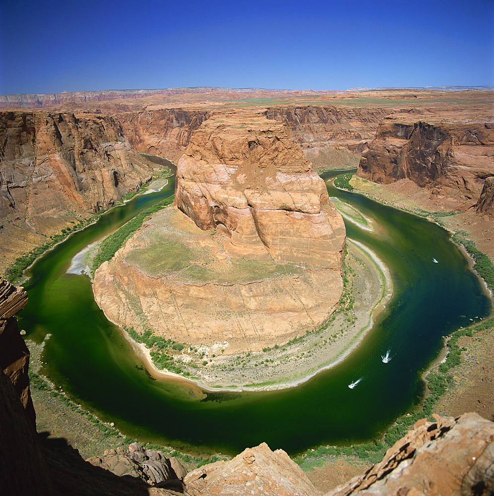 Horseshoe Bend, Colorado River, near Page, Arizona, United States of America, North America