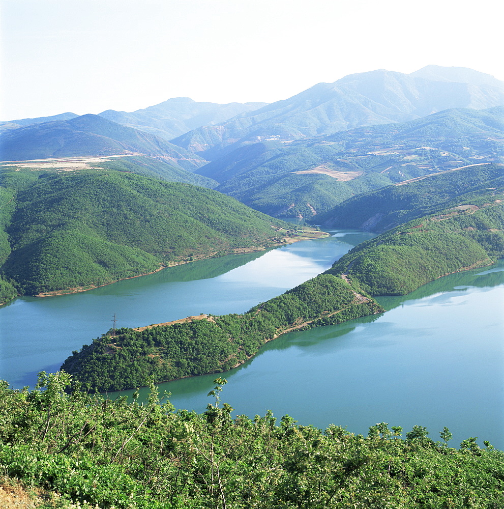 Chinese hydro-electric scheme near Kukes, northern area, Albania, Europe