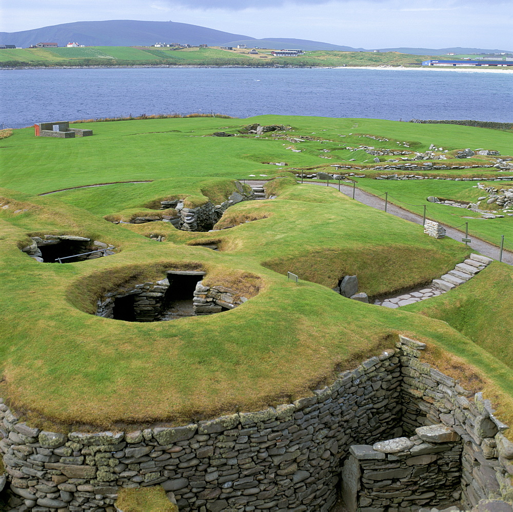 Archaeological site, Jarlshof, Shetland, Shetland Islands, Scotland, United Kingdom, Europe