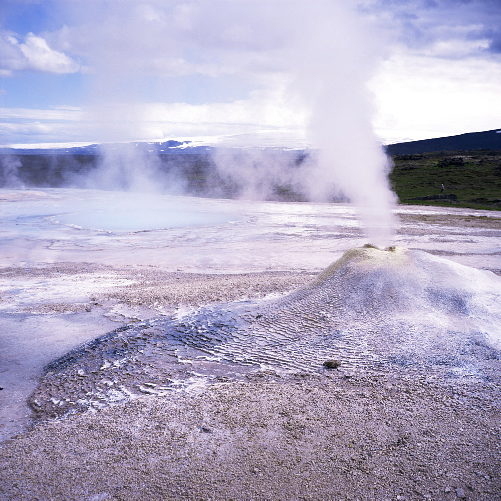 Hverquellir geothermal area, interior highlands, Iceland, Polar Regions