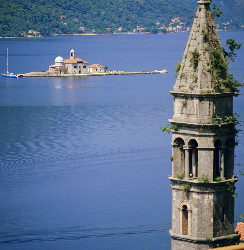 Kotor Bay seen from Perast, Montenegro, Europe