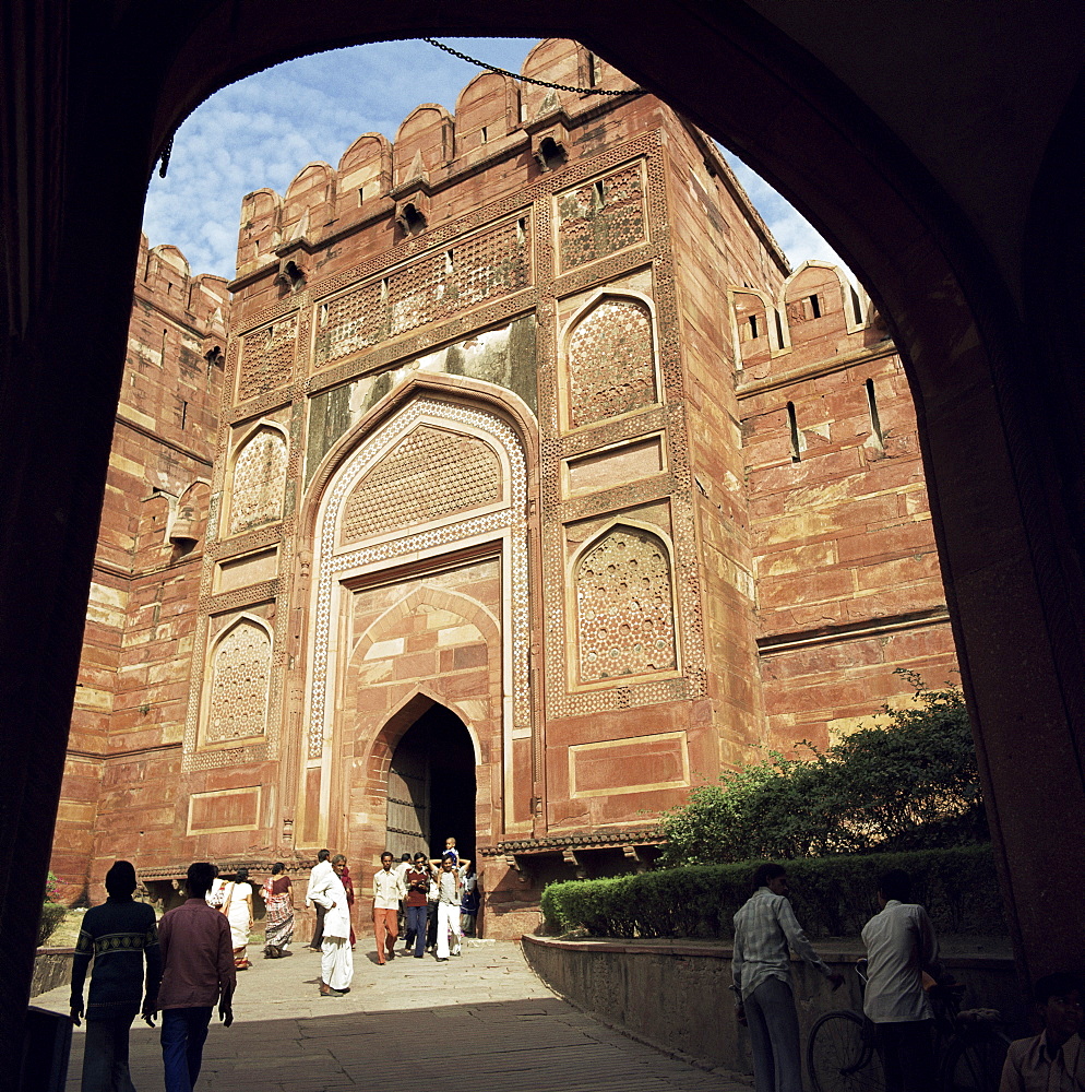 Amar Singh Gate, Red Fort, Agra, UNESCO World Heritage Site, Uttar Pradesh, India, Asia-