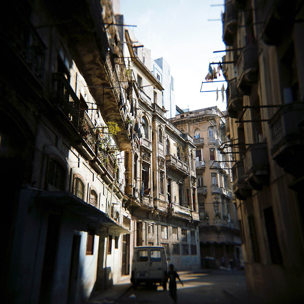 Apartment blocks, Havana, Cuba, West Indies, Central America