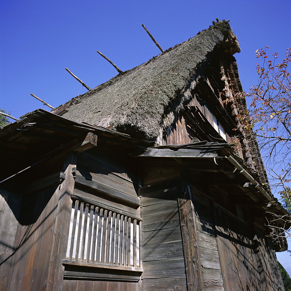 Wakayamas farm house from Shokawa village, dating from 1751, Hida Folk Village, Takayama, island of Honshu, Japan, Asia