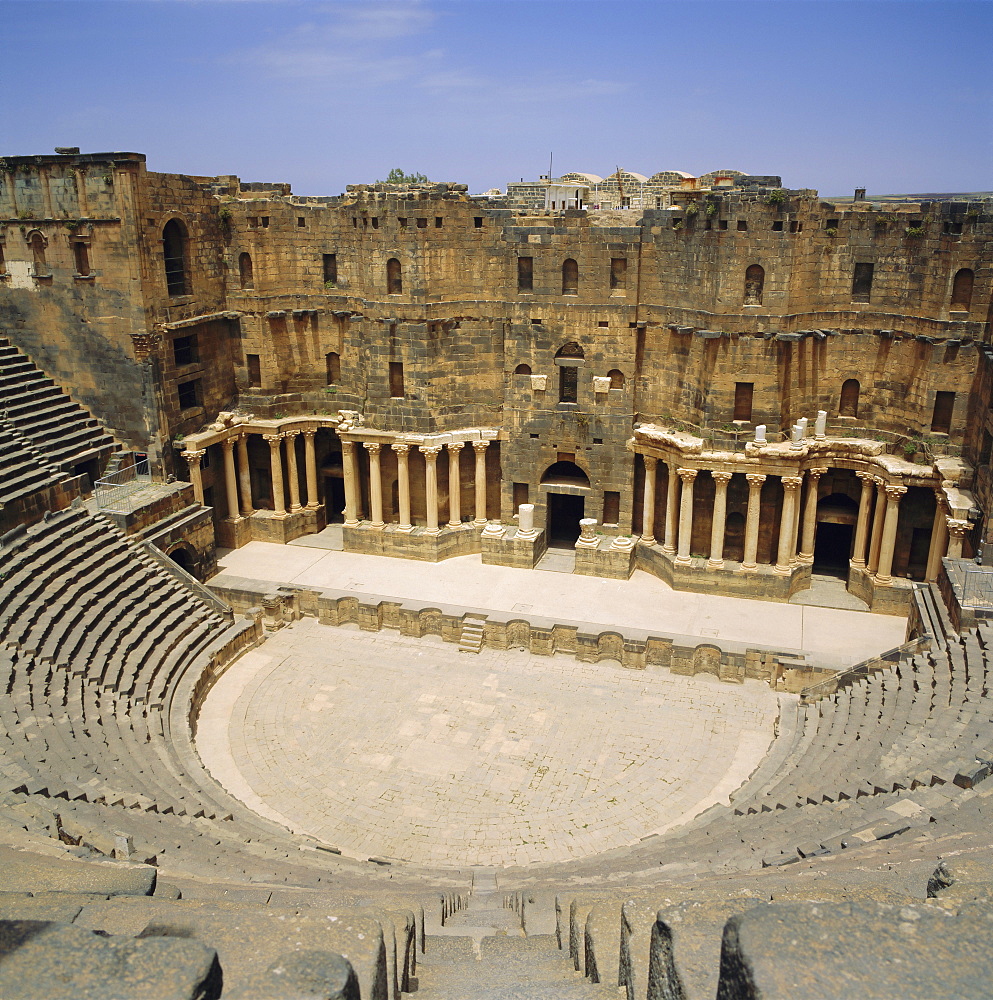 Roman Amphitheatre, 2nd century AD, Bosra, Syria, Middle East