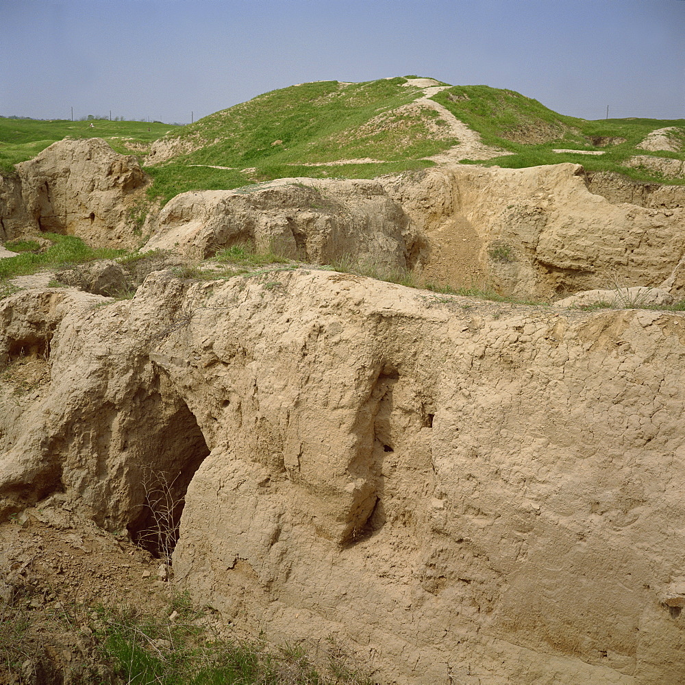 Alexander the Great's fort dating from 335 BC, Afrasiab archaeological area, Samarkand, Uzbekistan, Central Asia, Asia