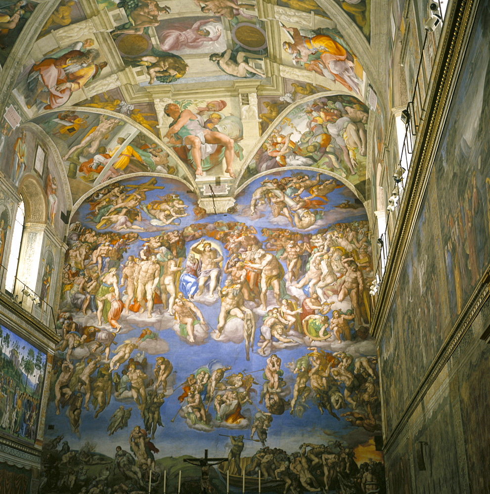 Interior, Sistine Chapel, the Vatican, Rome, Lazio, Italy, Europe